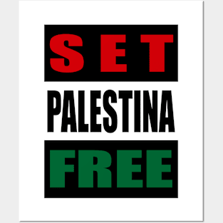 Set Palestine Free Artwork Posters and Art